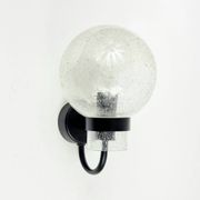 Pair of Vintage Glass Wall Lights from Limburg, Germany, 1970s/1980s