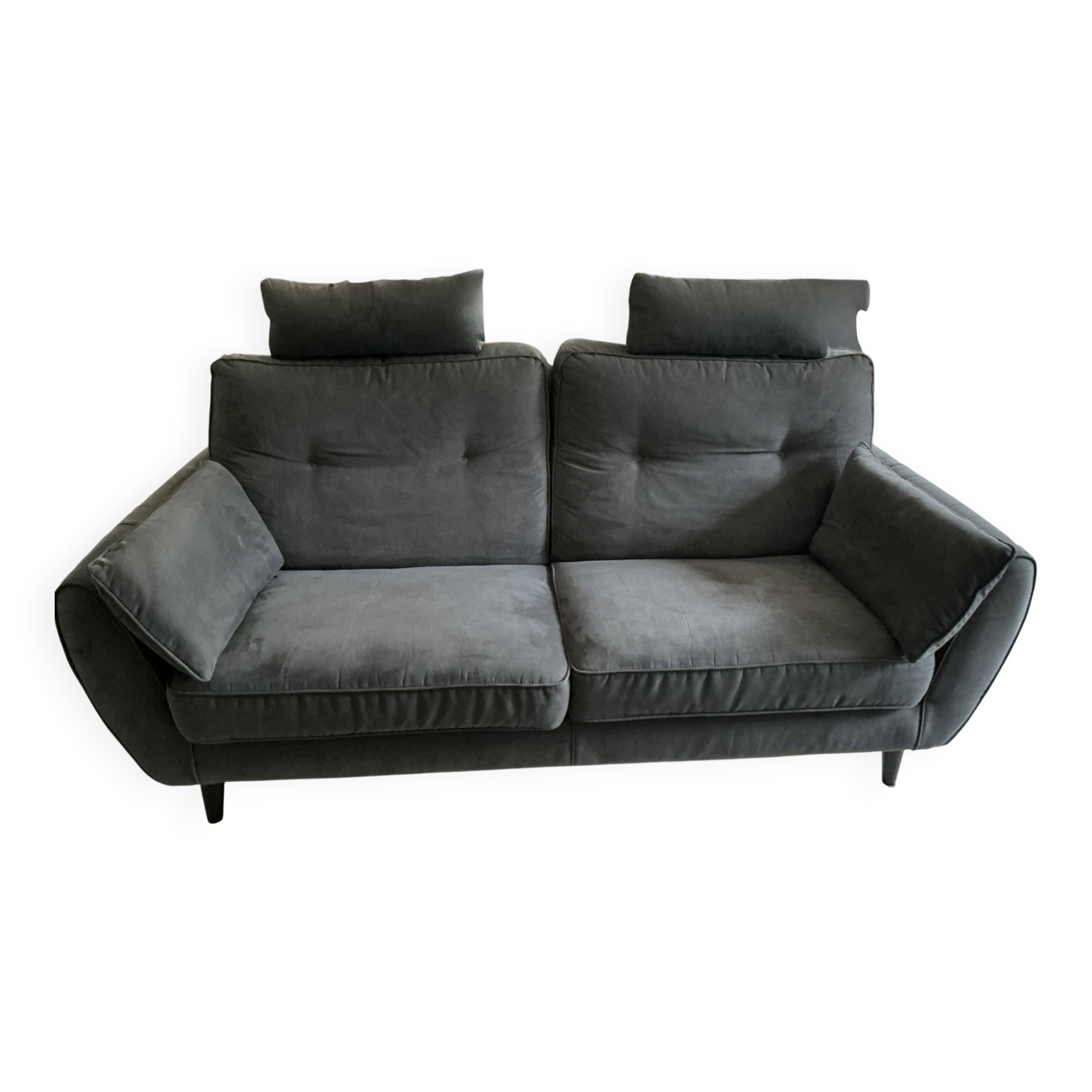 Three-seater sofa Poltroesofa grey in very good condition model Dossolo.