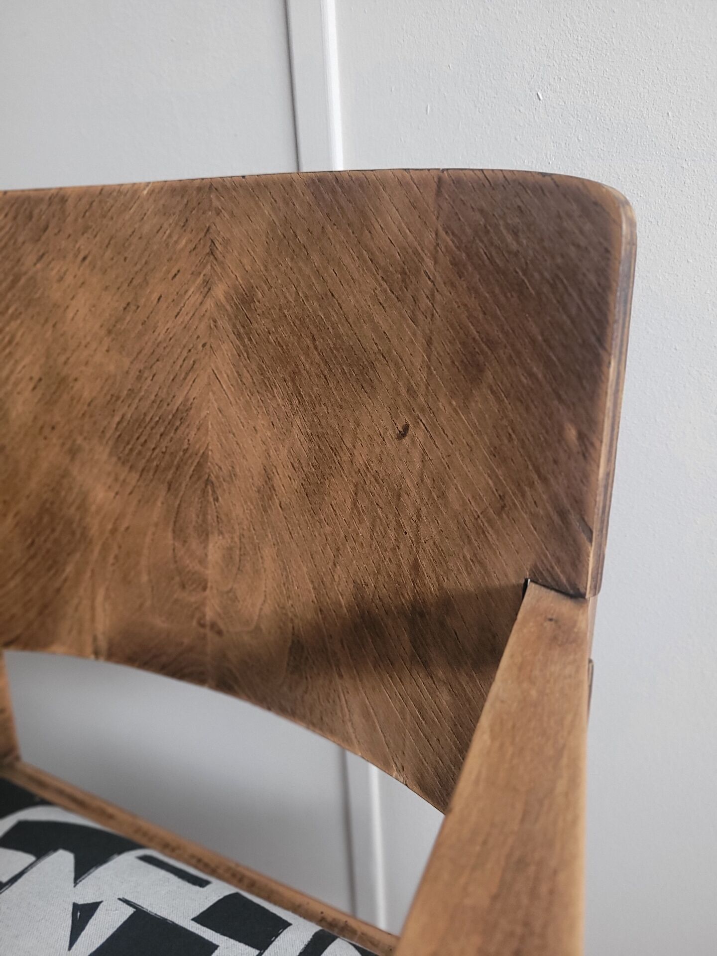 Restored brutalist style armchair