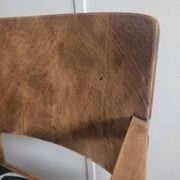 Restored brutalist style armchair