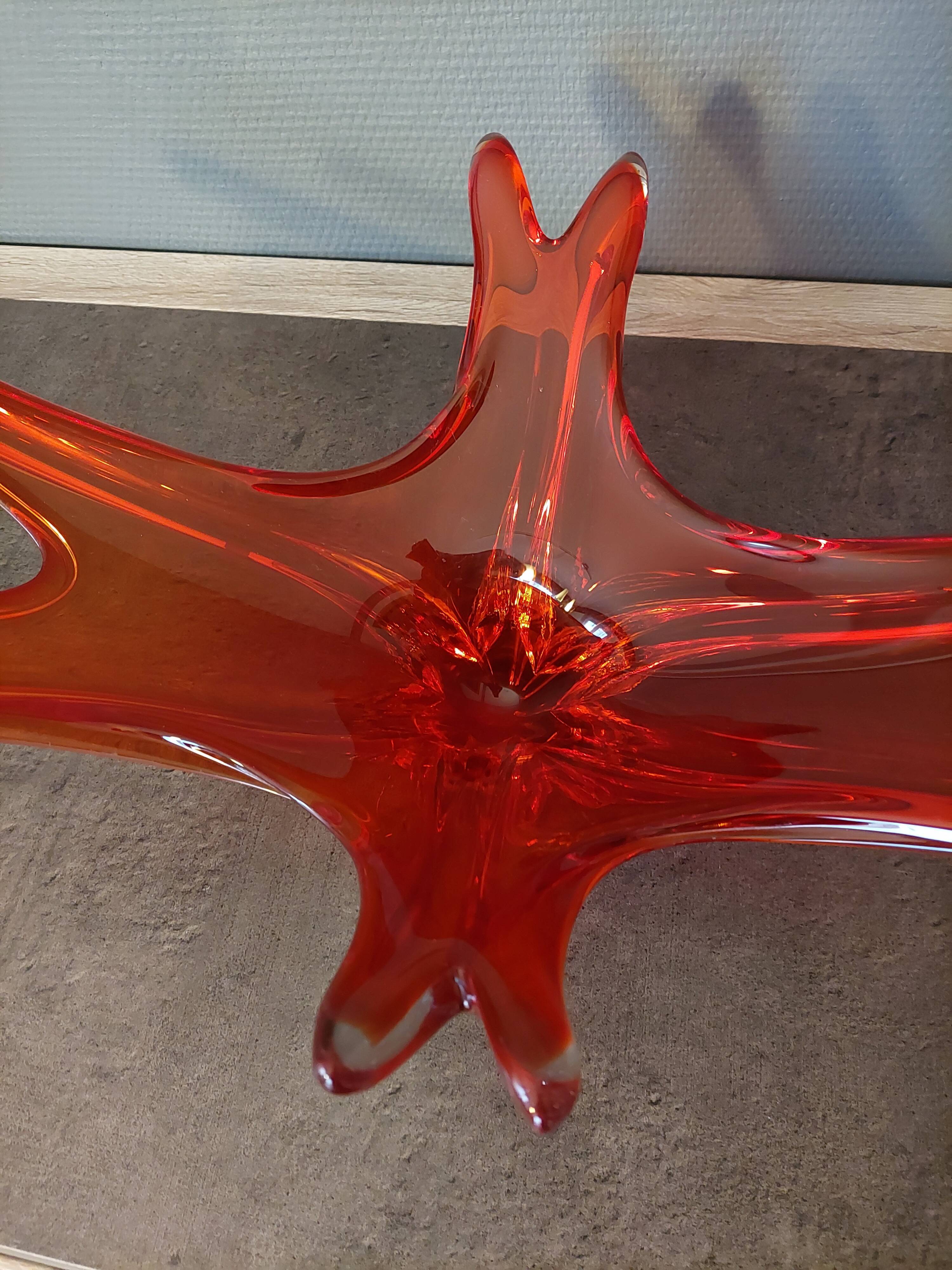 Vintage Red Fruit Cup - Glass