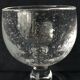 Lot 24 old crystalline glasses blown and bubbled 2 different sizes