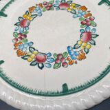 Longwy "pomone" dessert plates with fruit motifs