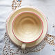 Vintage handmade earthenware coffee service for 5 people
