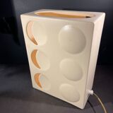 Lampe à poser en céramique, design optic art, 1960