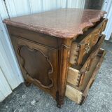 Commode à L’anguille En Noyer, Style Louis XV, Début XIXe