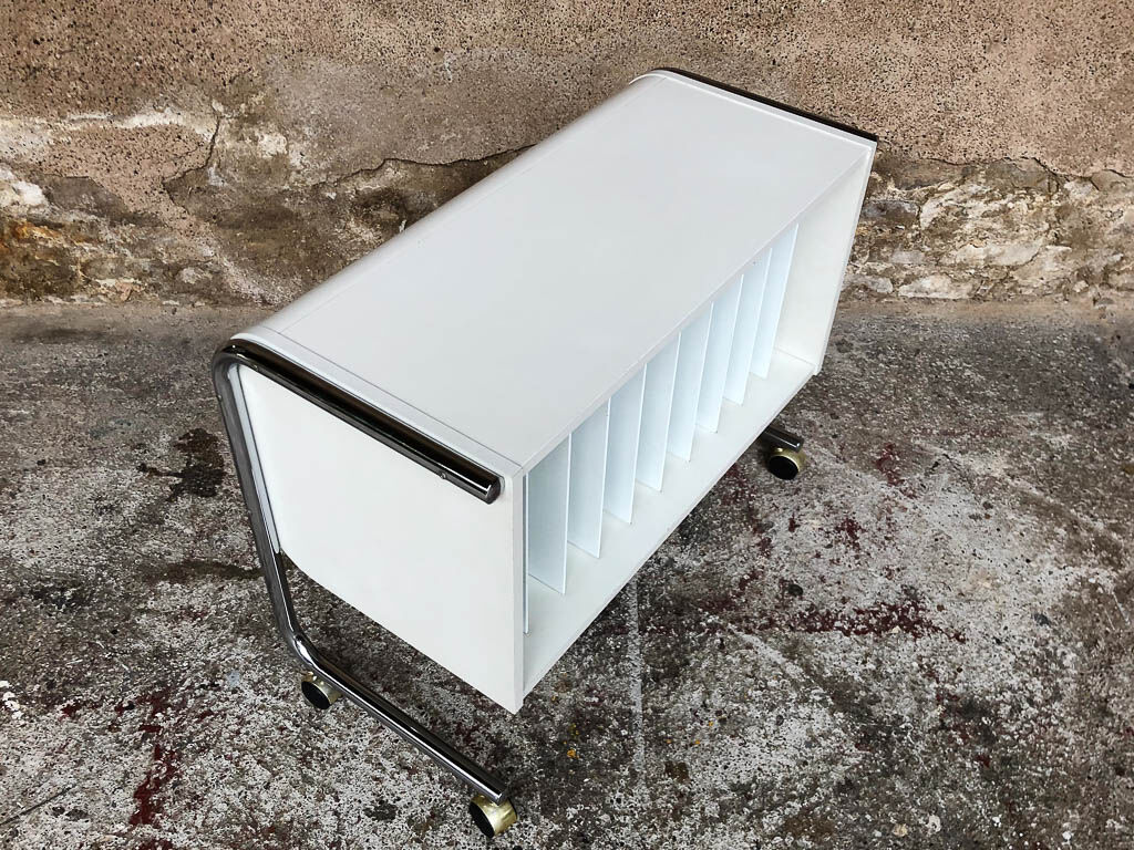 Vintage vinyl storage furniture, circa 1968, made in France