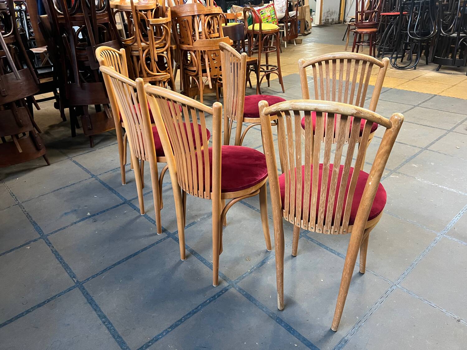 Set of 6 bistro chairs