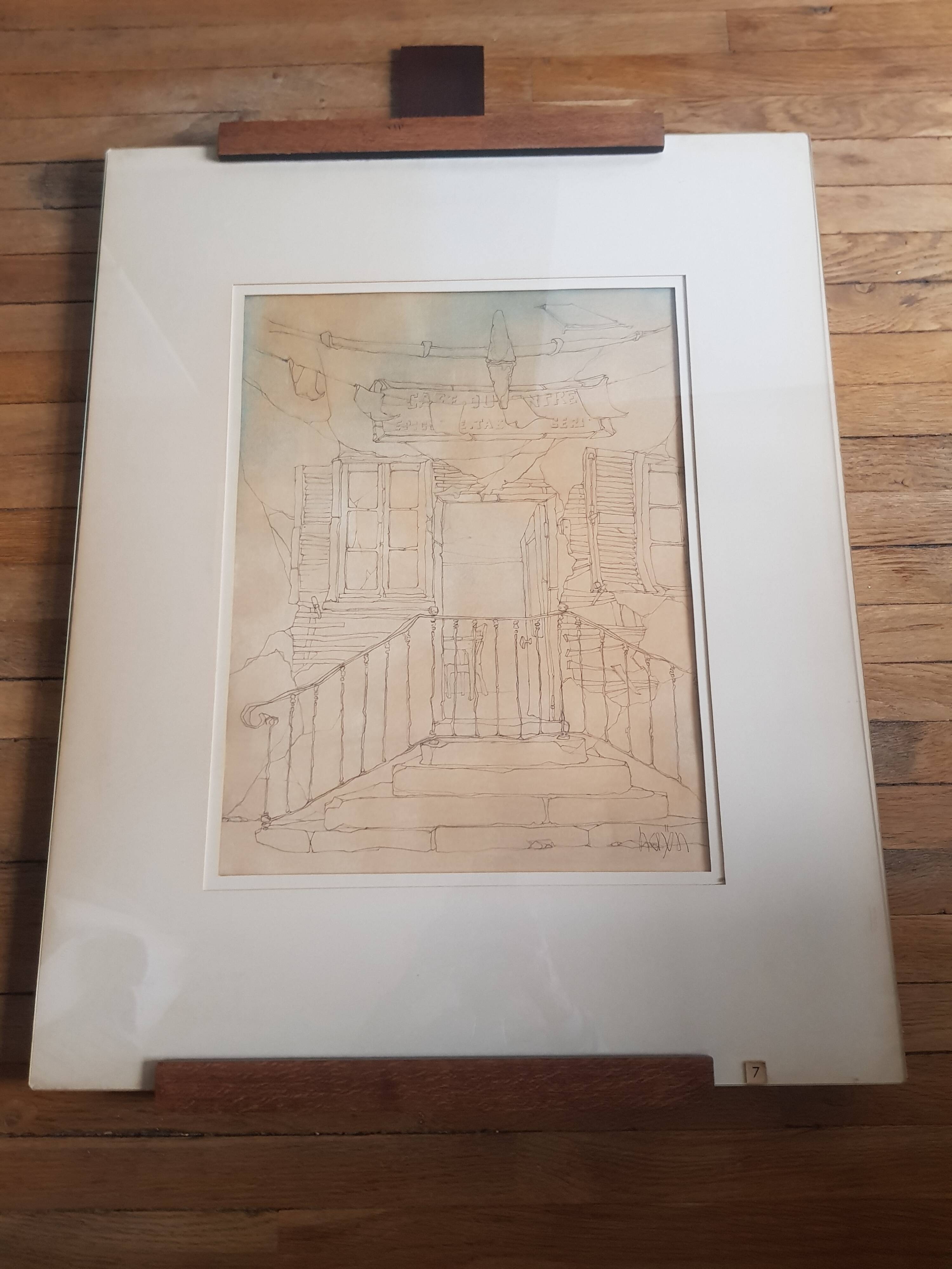 Vintage painting signed Hayn