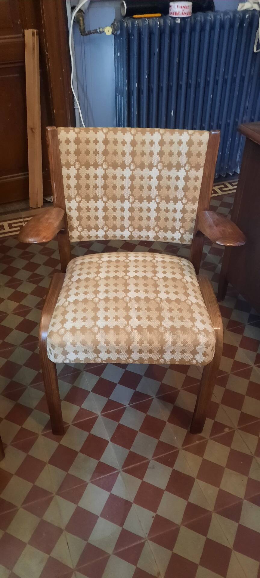 Pair of Bow Wood bridge armchairs
