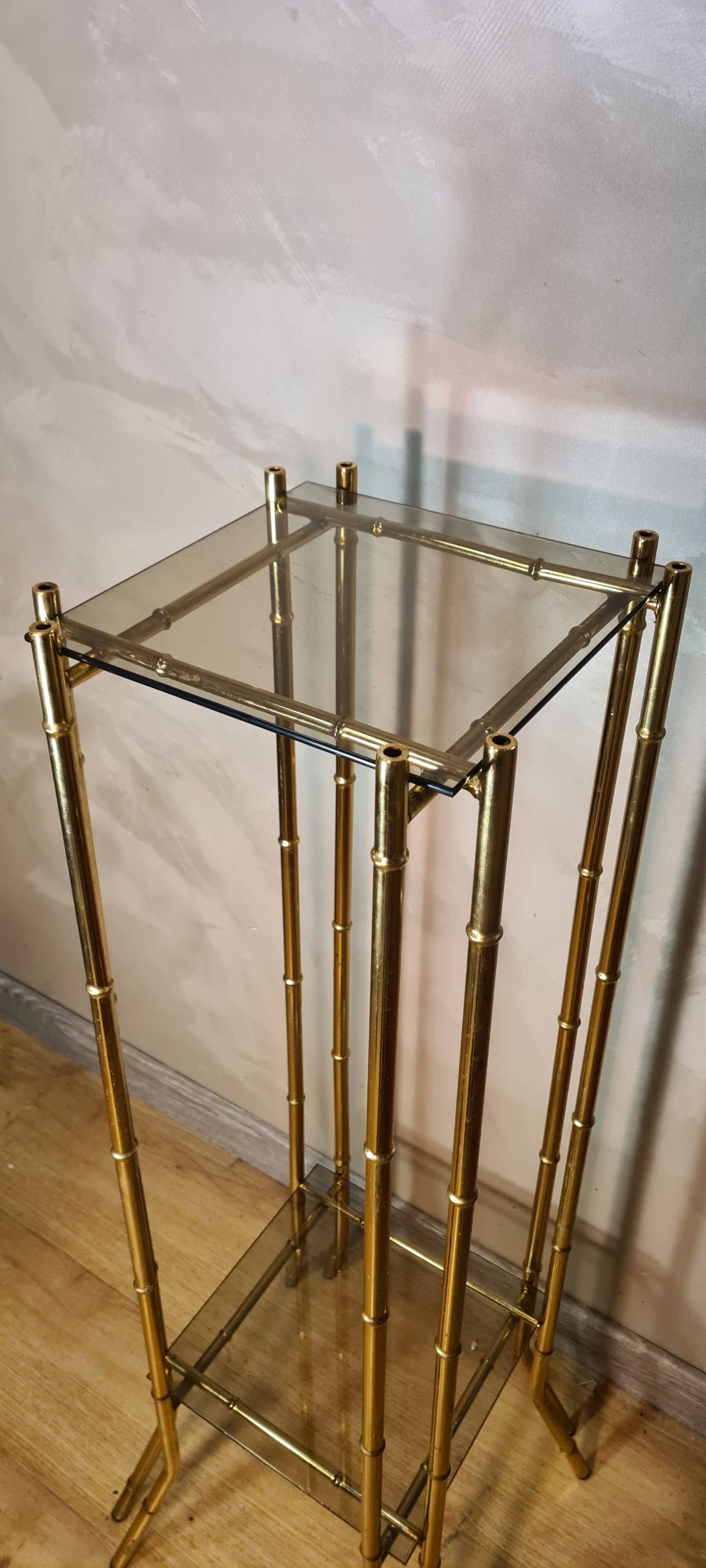 Chrome gold bamboo  28x38x89