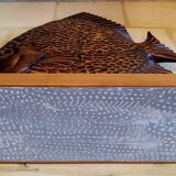 Old vintage wooden sculpture from the 40s-50s signed Rignault
