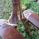 Tabouret égyptien forme selle de chameau