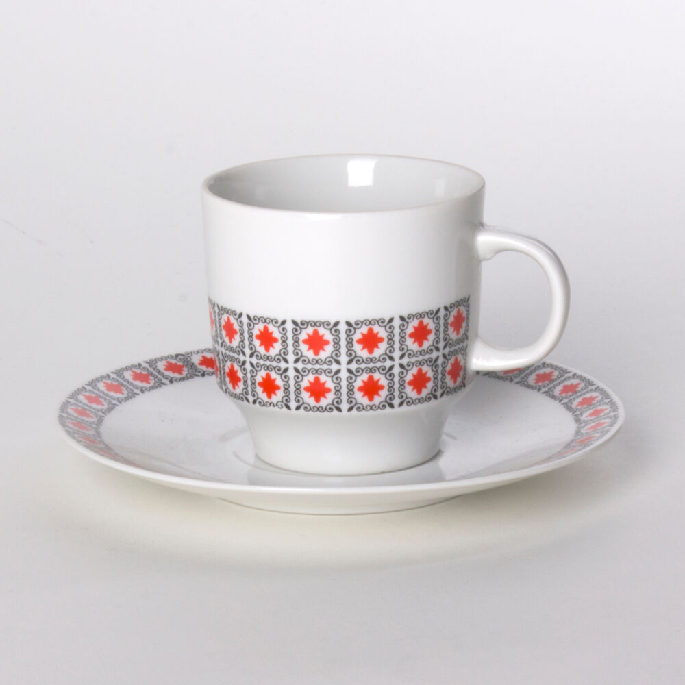 Porcelain coffee set, Czechoslovakia, circa 1960