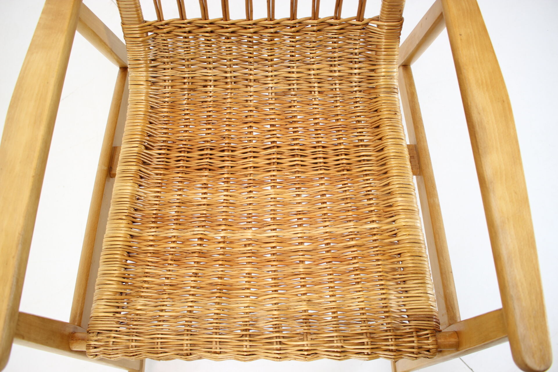 Mid-century rattan rocking chair, 1960's