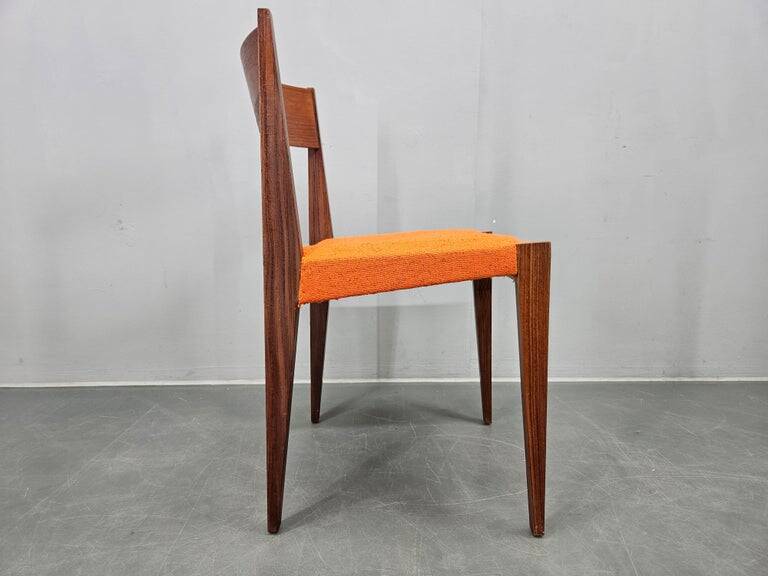 Set of Four Rare Teak PIA Chairs by Poul Cadovius, Girsberger, Denmark, 1960s