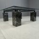 Vintage black marble coffee table by Artedi, 1970s