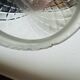 Ornate glass and brass wall or ceiling lamp