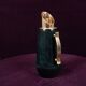 Aldo Tura Mod. 1278D Decorated Blue Goatskin Parchment Thermos Italy 1950