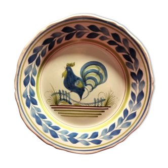 Ceramic plate HB Henriot quimper