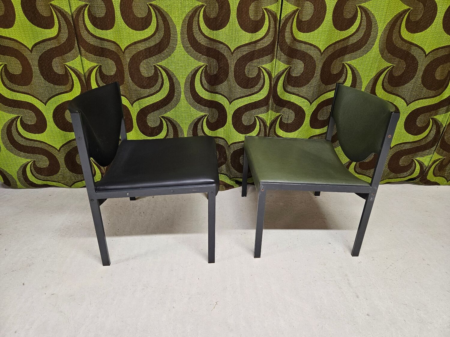Pair of vintage Lübke 206 armchairs