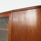 Walnut highboard, Danish design, 1960s, production: Denmark