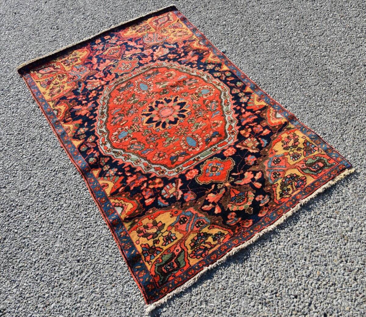 Persian oriental carpet, ancient Iranian Malayer: 0.90 x 1.40 metres