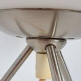 Tripod lamp with opaline UFO space age 70s