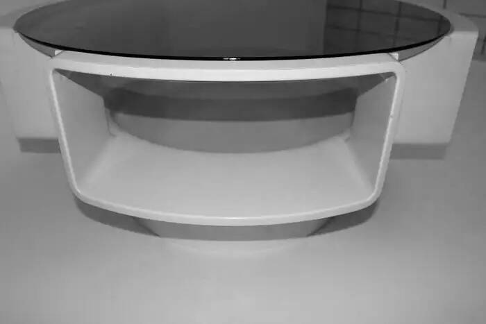 Vintage UFO Coffee Table • Jean Maneval • Space Age • 1970