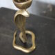 Candlestick zoomorphic snake cobra brass