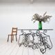 Provençal Wrought Iron and Glass Console Table, 1950