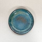 Small blue ceramic plate Signed JYL - Jean Yves Lemonnier
