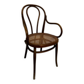 Fauteuil Thonet bois courbé et cannage – modèle bistrot