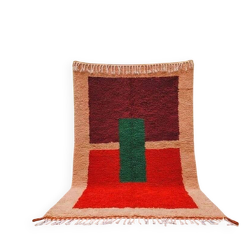 Pure wool rug, handwoven in traditional craftsmanship, size 150/250 cm.