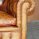 Chesterfield suite three-piece leather set
