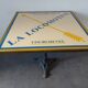 Vintage enameled table, Courchevel ski resort