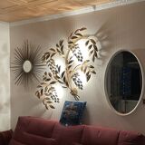 Pioggia D'Oro Wall Lamp in Gold Metal by Hans Kögl, Italy, 1970s