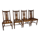 Set of 4 Oak Dining Chairs by Ercol, 1980s