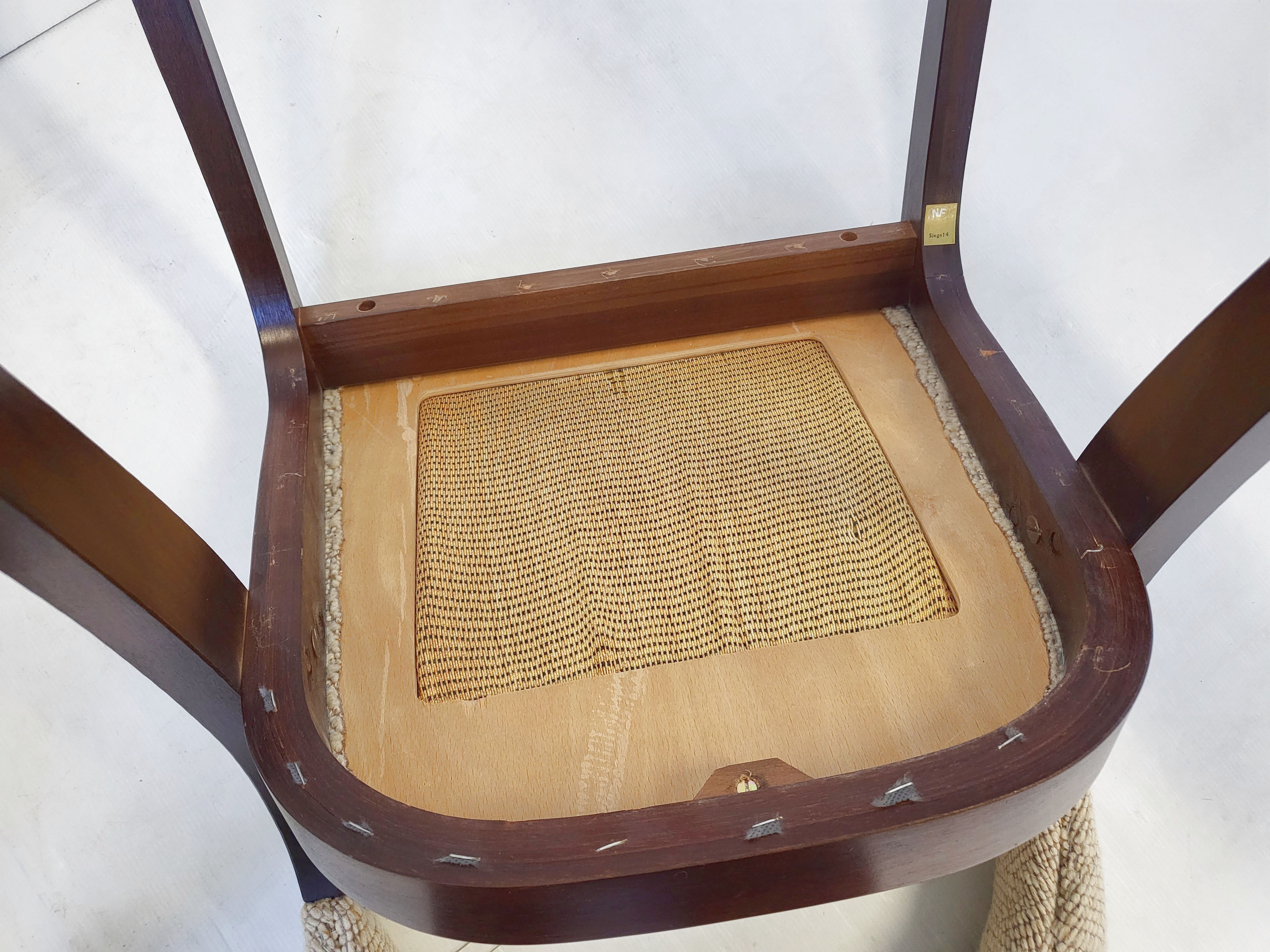 Paire de chaises gondole Baumann vintage 1970