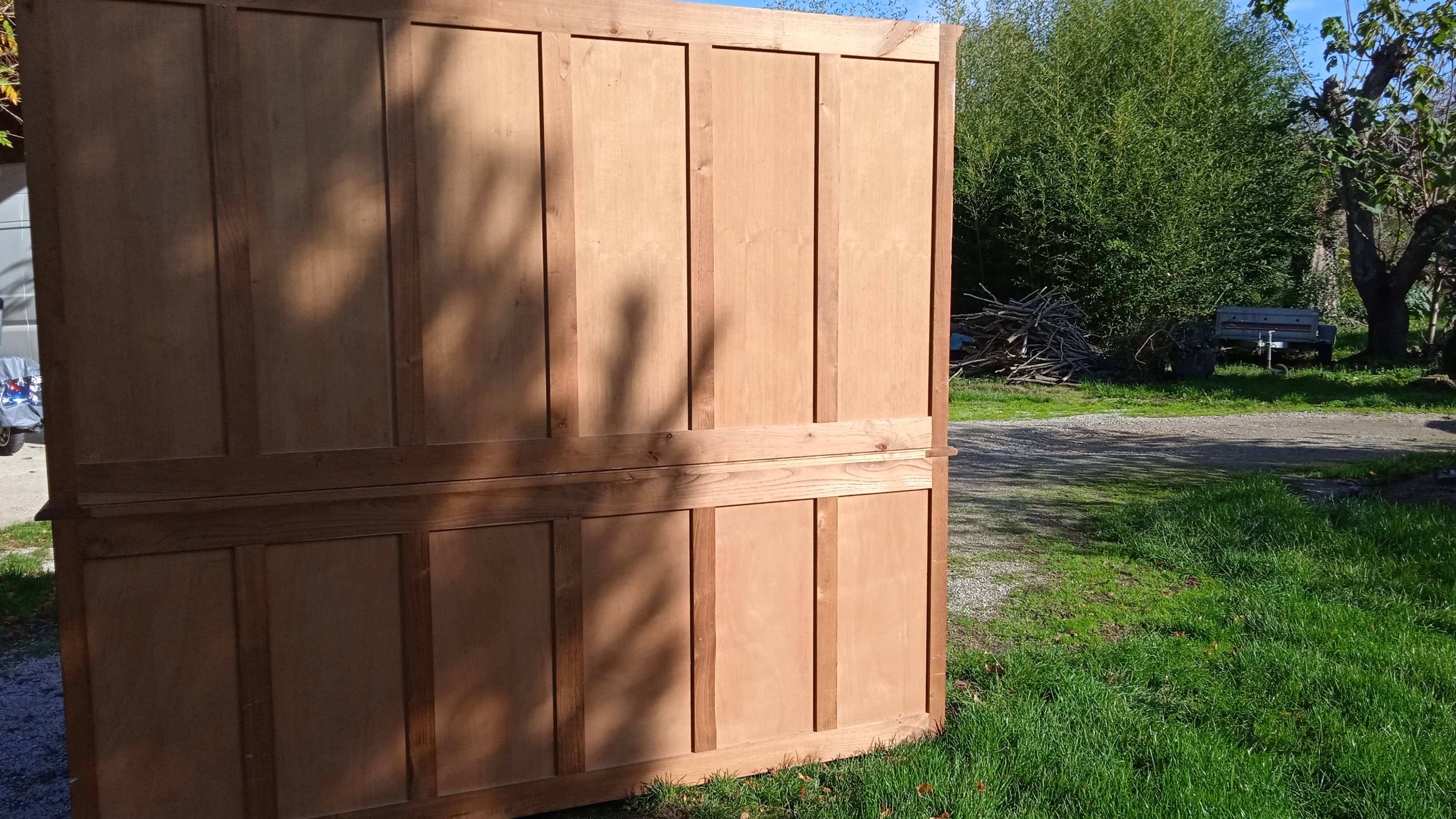 Large Louis Philippe style oak bookcase