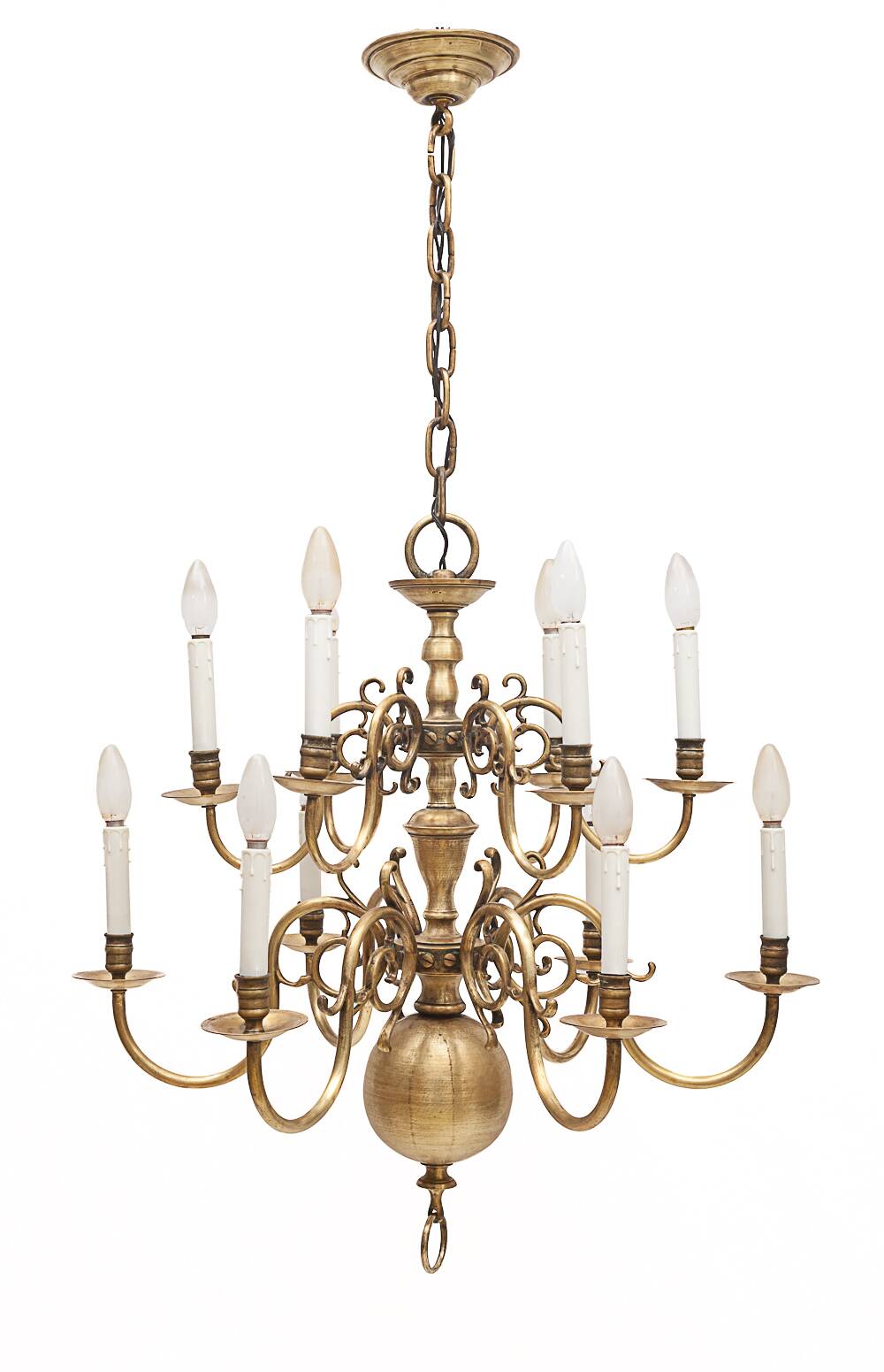 12-light Dutch chandelier