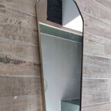 Asymmetrical mirror free-form rearview mirror