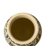 Mid-Century Iznik revival hand painted ceramic vase