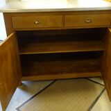 solid wood sideboard, metal top: zinc