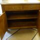 solid wood sideboard, metal top: zinc