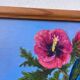 Tableau peinture bouquet de fleurs huile sur toile 