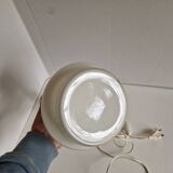 70s Design Lamp in White Opaline