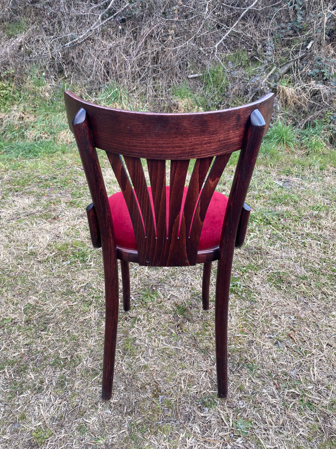 Velvet bistro chairs