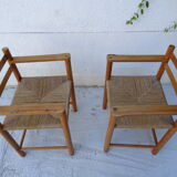 Pair of mulched chairs