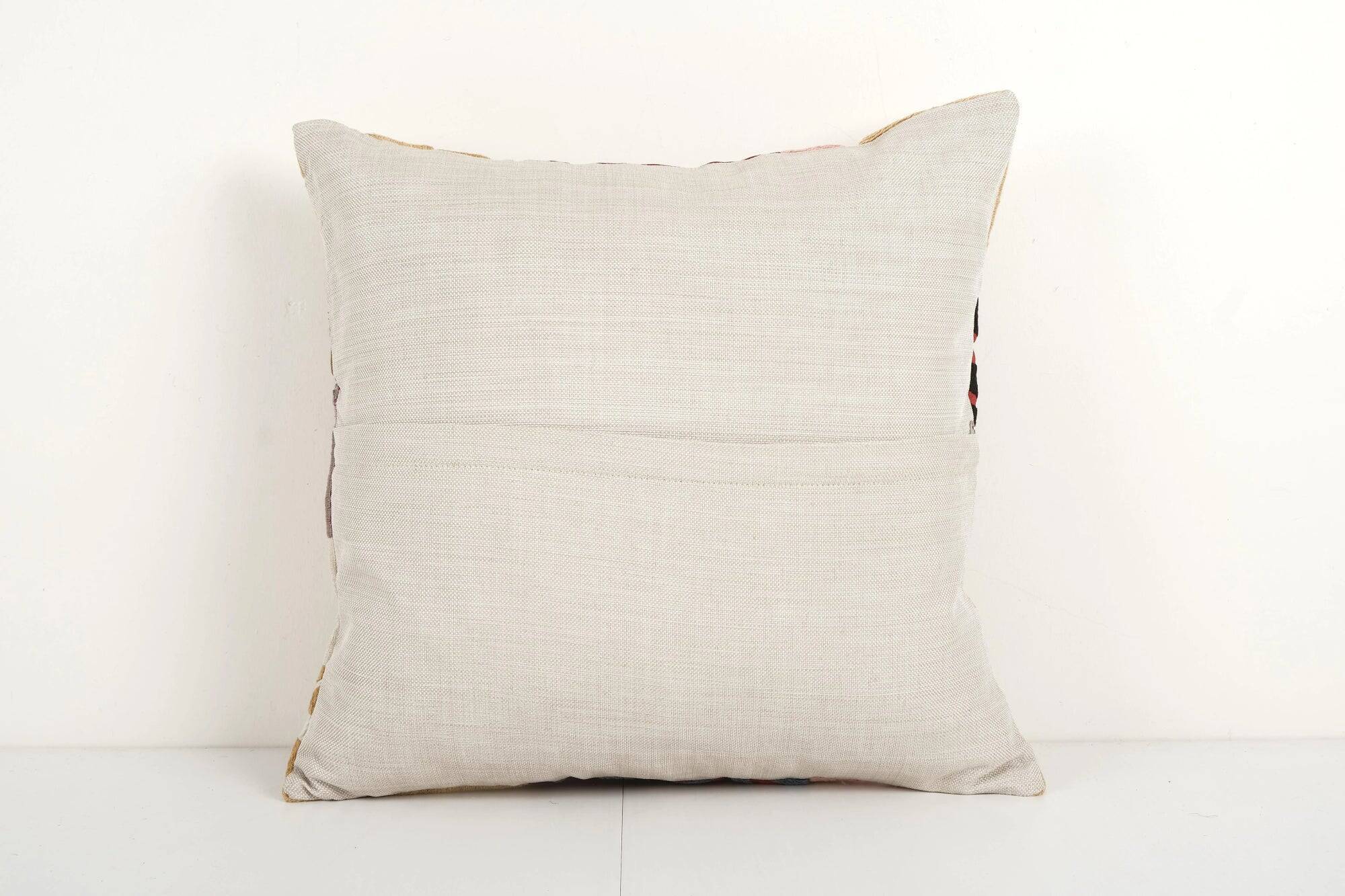 Vintage embroidered cushion cover 43x48 cm